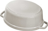 STAUB LA COCOTTE Garnek żeliwny owalny 3.2 ltr, truflowy