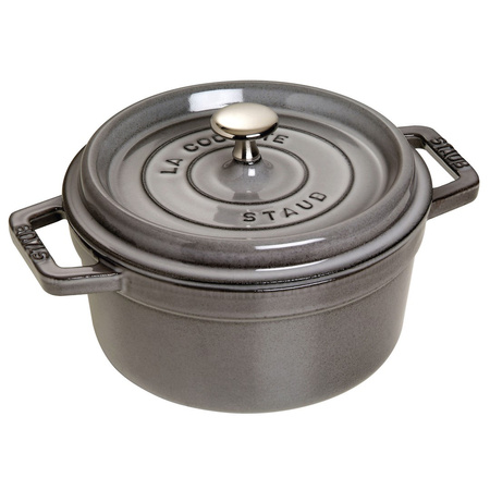 STAUB LA COCOTTE Garnek żeliwny okrągły 2.2 ltr, grafitowy